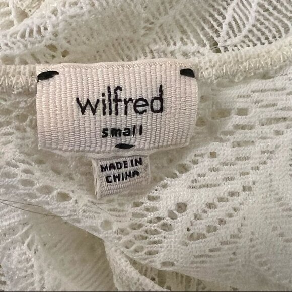 Size S Aritzia Wilfred Sheer  Floral Lace Tank top - Picture 8 of 8